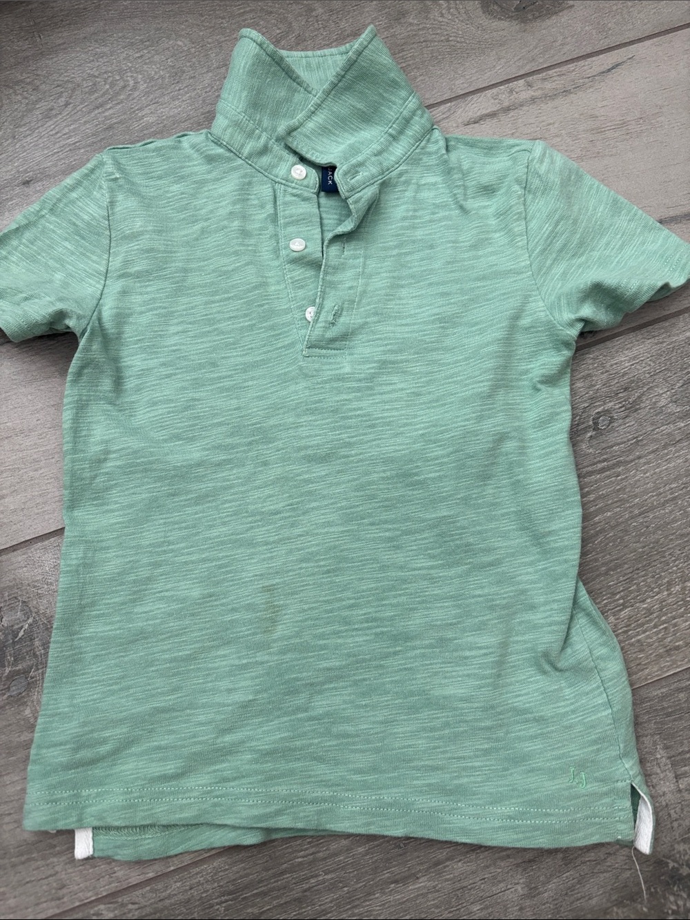Janie and Jack BOYS SIZE 5 Short Sleeve Polo Shirt - Mint Green